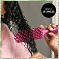 thumbnail image 6 of Conair x Tamera Mowry Housley Detangle Curly Hair Brush, Pink, 6 of 7