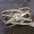 thumbnail image 4 of EOEMY Fashion Cubic Zirconia Gold Plated Rings Women Engagement Jewelry Sz 5-12-11, 4 of 6
