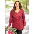 thumbnail image 3 of Catherines Women's Plus Size Flocked Mesh Tunic, 3 of 3