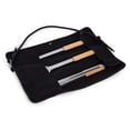 thumbnail image 3 of BBQ Roll Up 3 Piece Set with Beechwood Tools, (Black), 3 of 8