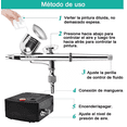 thumbnail image 3 of Kit Aerógrafo Multiuso Doble Acción Para De Pasteles, 3 of 5