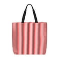 thumbnail image 1 of Easygdp Red And White Stripes Bolsa Tote para Mujer, Bolso de Hombro para Trabajo, Playa, Viajes, Compras y Supermercado, 1 of 5