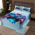 thumbnail image 2 of Erosebridal Video Gaming Quilt Sets for Queen Size Bed,Gradient Bed Set,Gamepads Decor,Lightweight,3pcs, 2 of 5
