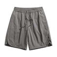 thumbnail image 5 of Big & Tall Men's Athletic Shorts Quick Dry 9"/10" Inseam Casual Short Pants Performance Lightweight Outdoor Training Workout Shorts with Pockets, Elastic Waist Drawstring, 5 of 9