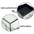 thumbnail image 5 of Holaki Mirrored Nightstand Bedside Tables Drawer Crystal Diamond Bedside Table Bedroom Furniture with 3-Drawers-Bedside Storage Cabinet Silvery, 5 of 9
