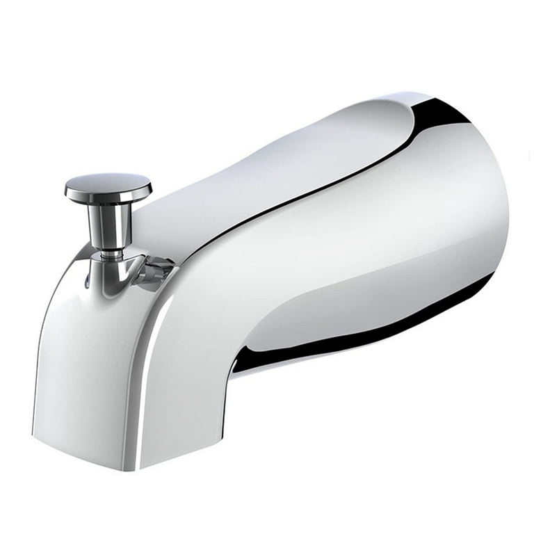 Bathtub Faucet Tub Spout Push Button Anti-clog Diverter Tub Spout Easy  Installation Shower Water Diverter Bathtub Accessories - AliExpress