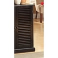 thumbnail image 2 of Newboti Furniture Modern Transitional Design 1pc Shoe Cabinet Espresso Finish Adjustable Shelves Louver Design Doors Home Furniture Shoe Rack 08341, 2 of 8