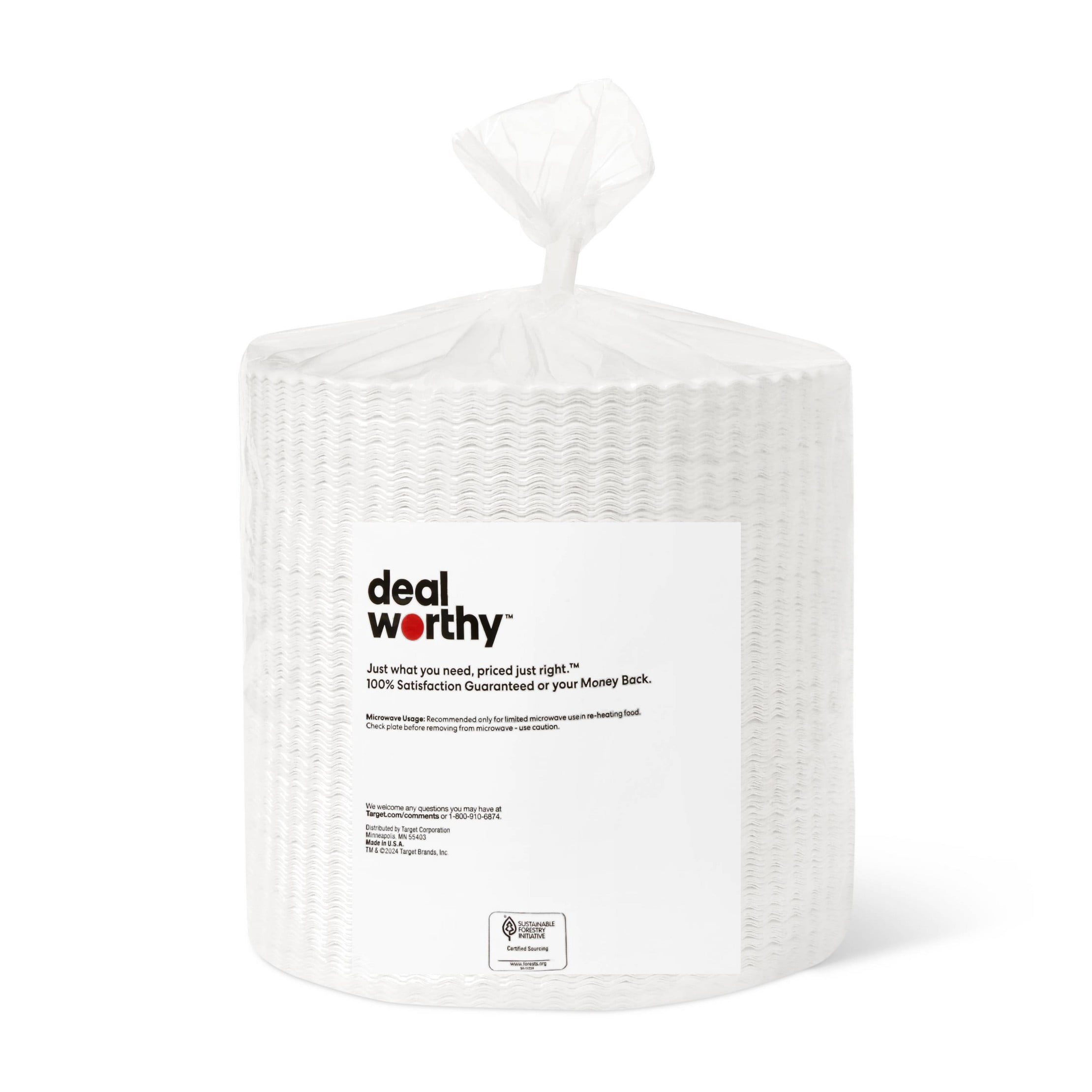 Coated Disposable Paper Plates 9" - 300ct