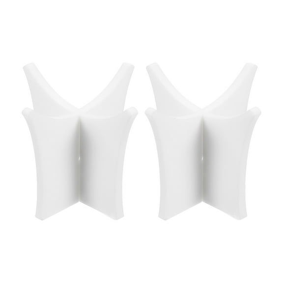 Uxcell 2.3" Acrylic Ball Display Stand Holder for Baseball Tennis Ball White 2 Pack