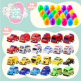thumbnail image 2 of Mini Pull Back City Cars JOYIN - Huevos de Pascua precargados para niños (24 unidades), 2 of 9