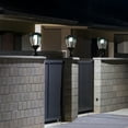 thumbnail image 6 of Solar Powered Black Outdoor Pier Mounted Aluminum & Glass Post Light, 6 of 8