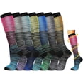 thumbnail image 1 of 7X Chaussettes pour Hommes et Femmes Anti-Fatigue Vol en Cours d'Exécution, 1 of 7