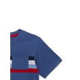 thumbnail image 2 of Wonder Nation Toddler Boys Graphic Striped Pocket Tee with Short Sleeves, Sizes 12M-5T, 2 of 3