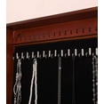 thumbnail image 6 of Proman Products Venice Wall Mount Jewelry Armoire, Jewelry Cabinet, Jewelry Storage WM17230 with Photo Frame, Mirror, Drawers, 16"W x 23"H x 4.75"D, Dark Mahogany, 6 of 7