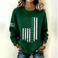thumbnail image 3 of St. Patrick's Day Hoodies for Women, Casual Long Sleeve Green Pullover with Shamrock Festival Print, 3 of 5