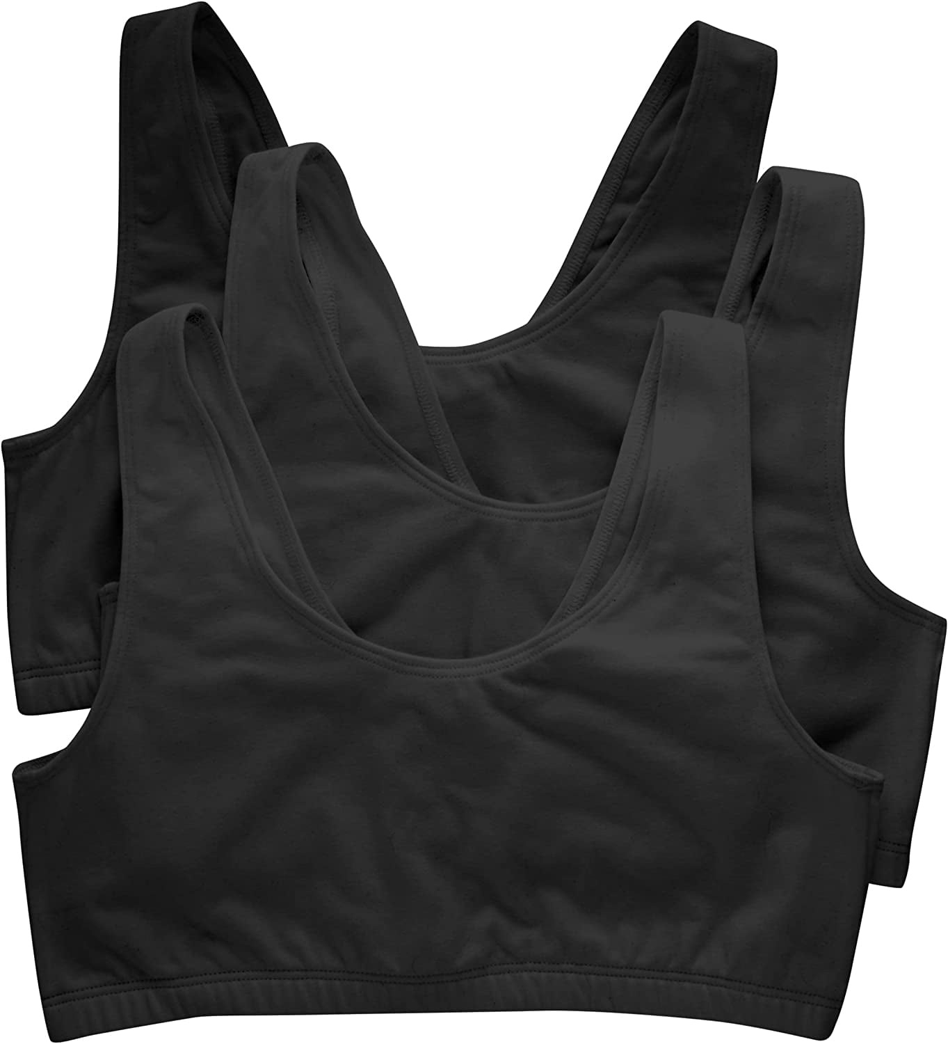 Hanes Women's ComfortFlex Fit Bralette Pack, Stretch Cotton LowImpact