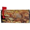 thumbnail image 2 of Red Squirrel in Autumn Fall Leafs Magnetic Mailbox Cover Oversized for Garden Yard Outdoor Decorations-25.5" x20.8, 2 of 5