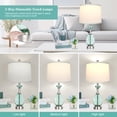 thumbnail image 2 of Lamp Hamud Coastal Glass Set de 2 puertos USB regulables, 6 cm, 2 of 7