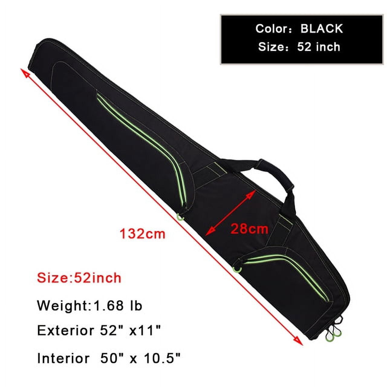 Kylebooker Soft Rifle Case with Adjustable Shoulder Strap Padded Gun Bags, 40" 44" 48" 52"