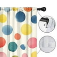 thumbnail image 4 of Blackout Kids Curtains,Colorful Polka Dot Pattern Childrens Insulated Curtains Set Of 2,Bedroom Essentials,Toddler Room Decor 42x54in(106x137cm), 4 of 4