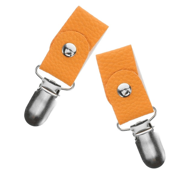 Minkissy 2Pcs Travel Gadgets Set with PU and Alloy Hat Clips for Outdoor Activities, Minimalist Style, and Lightweight