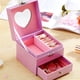 thumbnail image 2 of Caja de rejillas de doble capa para joyería, estuche organizador de gran capacidad, cajas de cajones con espejo, estuches creativos para mujer y Ropa, zapatos y accesorios Miscelánea Púrpura claro Guardurnaity AP018008-01, 2 of 6