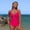 Hot Pink, variant on One Piece Swimsuit for Women Cutout U-Wire Tummy Control Backless O Ring Adjustable Straps Plunging V Neck Stretchy Swimwear Green