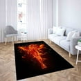 thumbnail image 3 of Abstract Woman Rugs, Black Rug, Angel Wings Rug, Personalizeds Rug, Fire Angel Woman Rug, Pattern Rugs, Gift For The Home Rug, Red Rugs, 2'x3' - 60x90 cm, 3 of 4