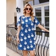 thumbnail image 2 of Ekouaer Nightgowns for Women Cotton Sleep Shirts Tshirt Nightshirt Casual Sleepdress Sleepwear with Pockets, 2 of 6