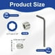 thumbnail image 2 of Uxcell 1/4-20x1/4" Tornillos de cabeza ciega de socket hexagonal 50Pcs con llave de punto de copa, 2 of 7