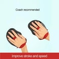 thumbnail image 4 of Swimming Paddle Tech Paddle Professional Swimming Strokes Practice Correction Swimming Webbed Gloves For Adults Kids, 4 of 9