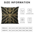 thumbnail image 5 of COMIO  Black Striped Geometric Lines Cushion Case Luxury Modern Square Throw Pillow Cover Decorative Pillow for Couch Living Room Bedroom Car, 5 of 5