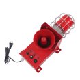 thumbnail image 2 of Alarma de luz y sonido industrial de 120 DB, alarma de sirena de seguridad IP65 para exteriores y marina, 2 of 15