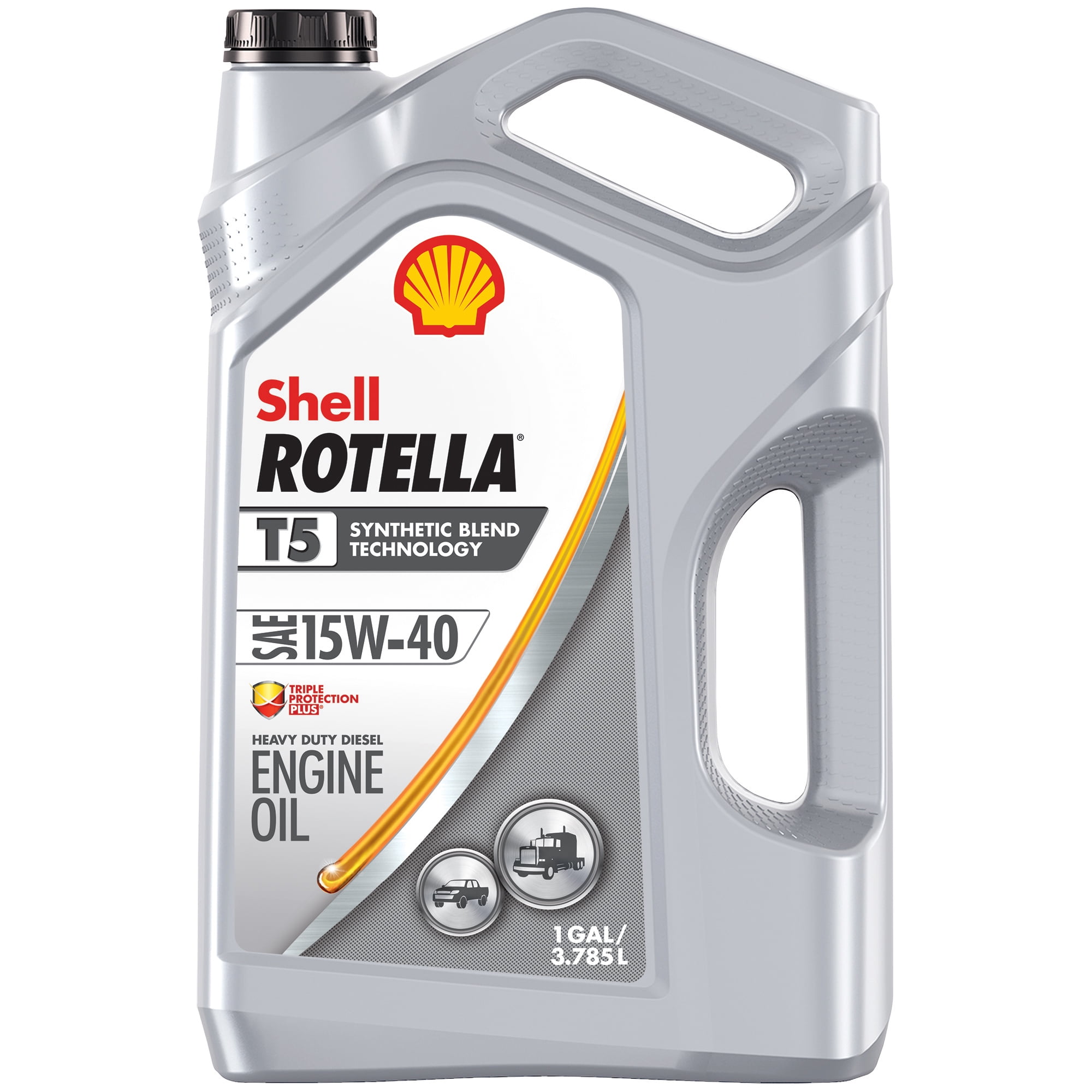 Shell Rotella T5 Synthetic Blend 15W-40 Diesel Engine Oil, 1 Gallon
