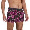 thumbnail image 5 of Men's Boxer Briefs, Abstractly Flower Purple Soft Comfy Mens Underwear Boxer Briefs Breathable With Widen Waist, 5 of 7