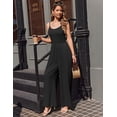 thumbnail image 3 of Ekouaer Jumpsuits for Women Sleeveless Spaghetti Strap Womens Jumpsuit One Piece Wide Leg Summer Romper With Pockets Beach Vacation Outfits 2026, 3 of 6