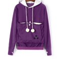 thumbnail image 1 of Cat lovers hoodies (purple, L), 1 of 10
