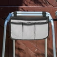 thumbnail image 6 of Beach Chair Armrest Bag, Waterproof Beach Chair Hanging Storage Pouch Arm Rest Magazine Snack Bag Walker Bag with 4 Pockets Wheelchair Accessories for Camping Outdoors (Red), 6 of 8