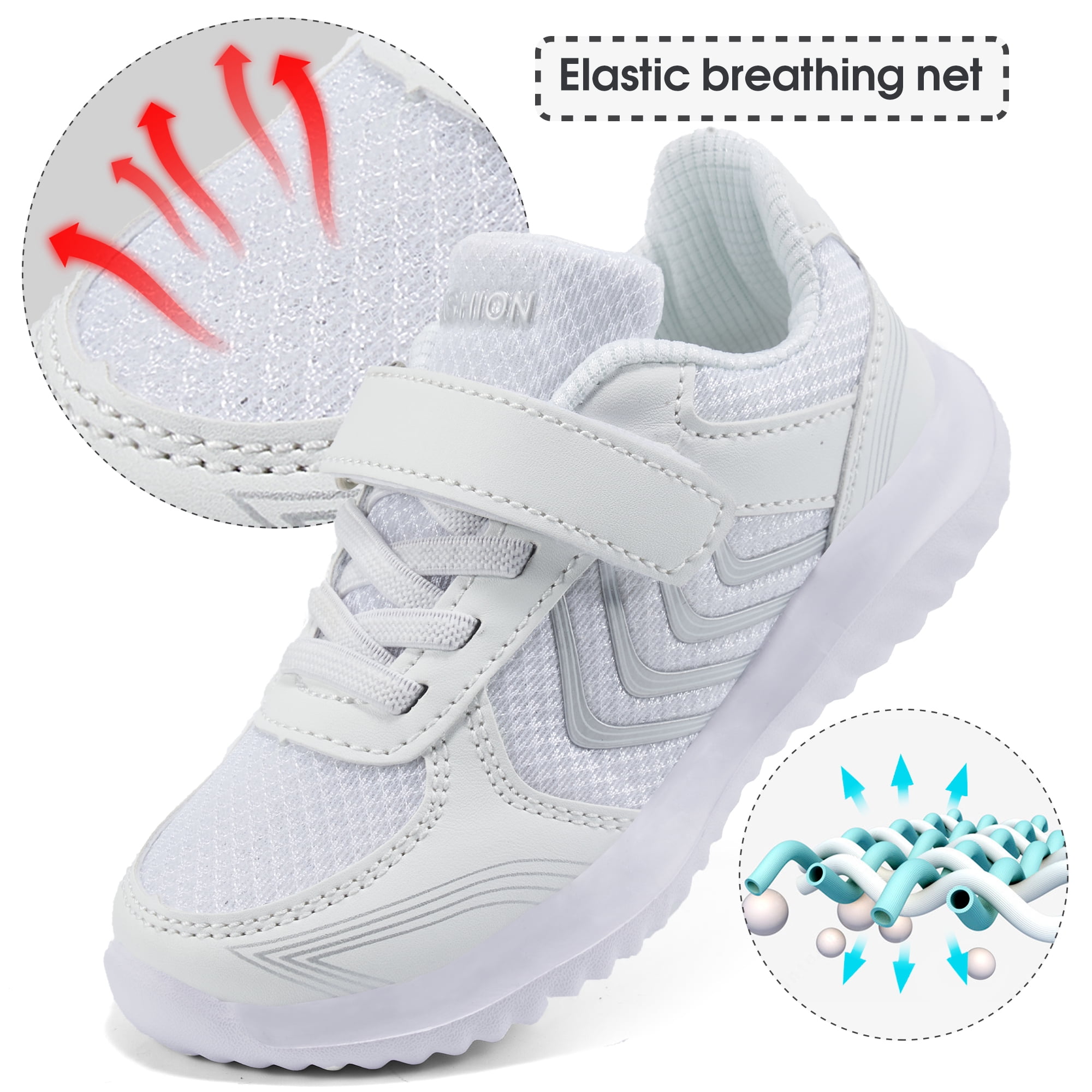 Toddler Boys Girls Sneakers Kids Lightweight Breathable Tennis Walking Shoes