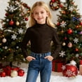 thumbnail image 2 of Breezora Kids Thermal Long Sleeve Shirt Base Layer for Cold Weather Breathable Moisture Wicking Top All Day Comfort 170 Size Coffee, 2 of 6