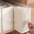 thumbnail image 5 of 1pc Clothes Storage Basket Sewing Home Folding Clothes Storage Box Underwear Socks  Wardrobe Storage Box Wardrobe Organizer, 5 of 9