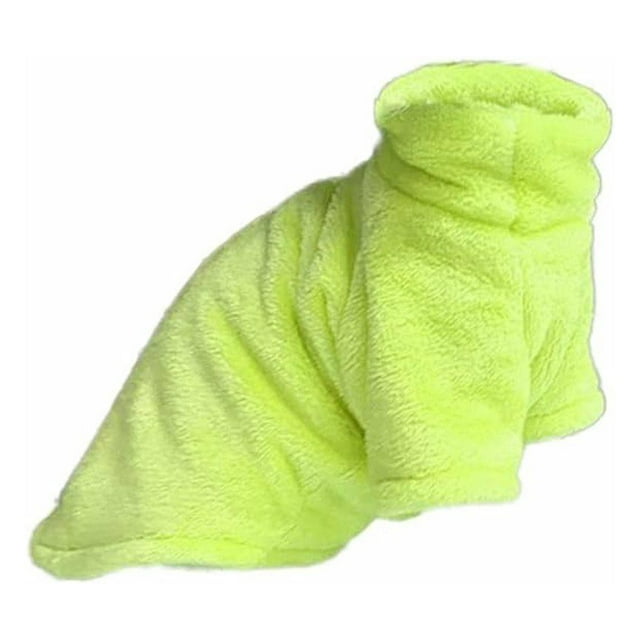 Thinsony Soft And Comfortable Hairless Cat Clothes For Wear Fine Workmanship Woolen Winter Coat For Kitten Light Green M