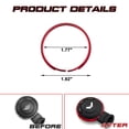thumbnail image 3 of Xotic Tech Red Aluminum Alloy Remote Control Key Cover Ring Rim Surrounding Compatible with Mini Cooper JCW R55 R56 R57 R58 R59 R60 R61, 3 of 8