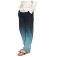 thumbnail image 1 of Pantalones de pijama largos de poliéster para hombre, informales, con estampado a cuadros, holgados y deportivos., 1 of 4