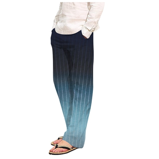 Pantalones de pijama largos de poliéster para hombre, informales, con estampado a cuadros, holgados y deportivos.