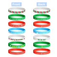 thumbnail image 2 of Juego de 7 Pulseras de silicona navideñas YUANXCMXG Pulseras de goma elásticas para fiestas navideñas, 2 of 5