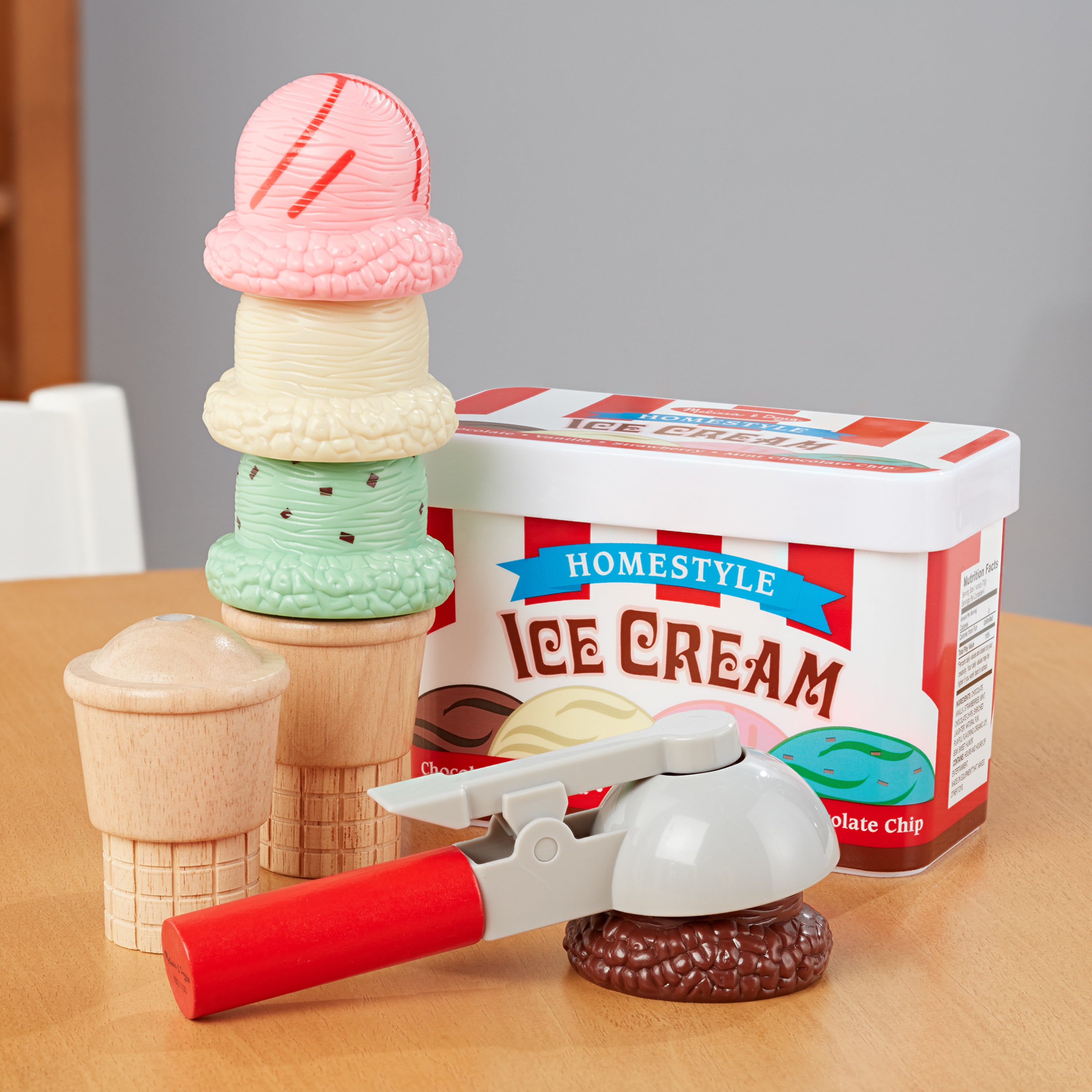 MELLISSA & DOUG Scoop & Stack Ice Cream Cone Playset #4087 FREE SHIPPING