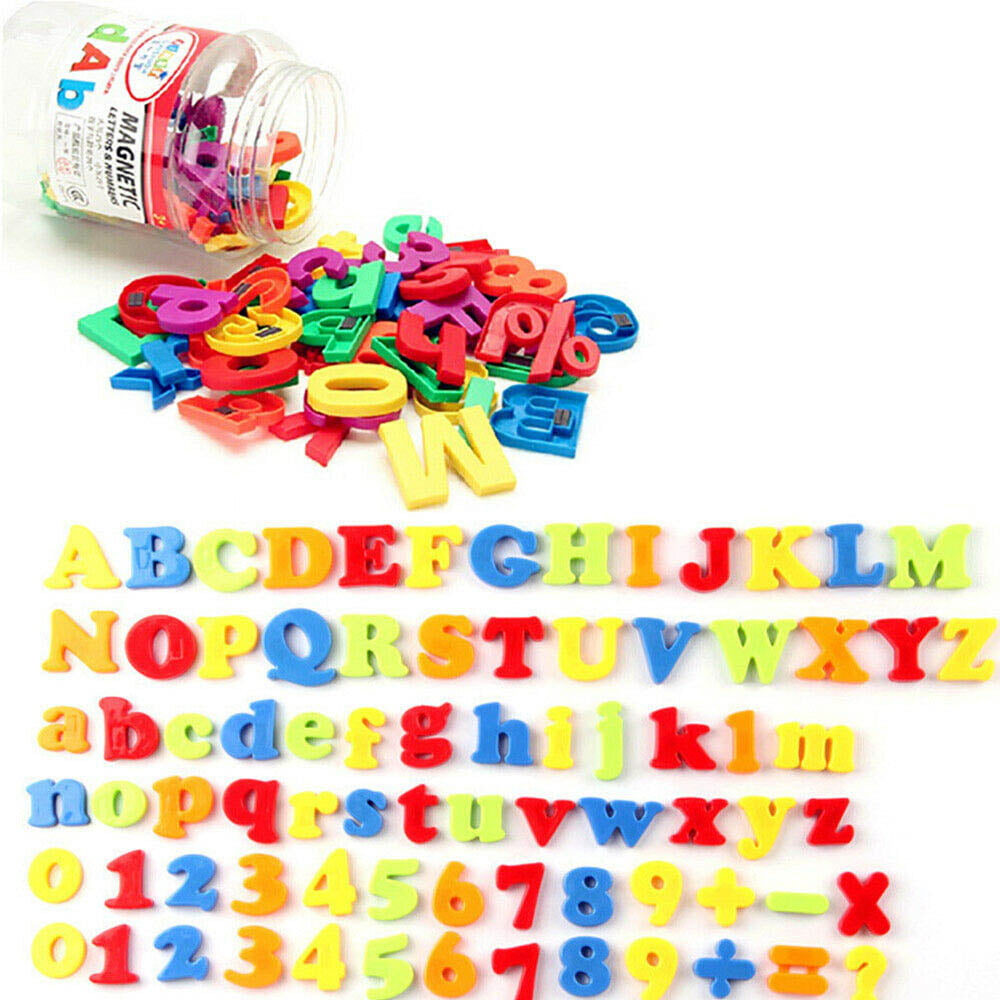 78PCS Magnetic Numbers Letters Alphabet Learning Toy Fridge Magnets Xmas gift FT 
