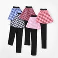 thumbnail image 6 of BULLPIANO Toddler Girls Leggings Pants with Tutu Skirts Kids Culottes Footless Tights 3-11Y, 6 of 6