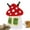 Mushroom, variant on CHBORLESS Rabbit Hay Feeder Bag Hanging Guinea Pig Hay Feeder Bunny Hay Bag (Strawberry)